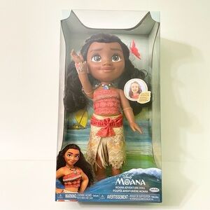 Jakks Pacific Moana Adventure Doll, 14 Inch, with Plumeria Flower Hair Clip